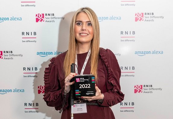 Image of 2022 RNIB See Differently Award Nomination and Winner Claire Sisk